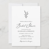 ミニマシンプルリストブライダルシャワー 招待状 (正面)