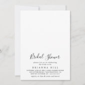 ミニマシンプルリストブライダルシャワー 招待状 (正面)