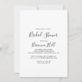 ミニマシンプルリストブライダルシャワー 招待状 (正面)