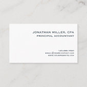 ミニマシンプルリストプロフェッショナル 名刺 (正面)