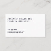 ミニマシンプルリストプロフェッショナル 名刺 (正面)