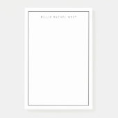 ミニマシンプルリストホワモダンイ縁どトグラム ポストイット (正面)