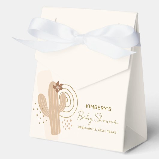 ミニマシンプルリストボホデザートカボスベビーシャワー フェイバーボックス (正面)