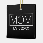 ミニマシンプルリストママタイポグラフィ |オーナメント セラミックオーナメント (左)