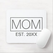 ミニマシンプルリストママタイポグラフィ |マウスパッド マウスパッド (マウス)