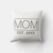 ミニマシンプルリストマムタイポグラフィ|装飾用クッション クッション (裏面)