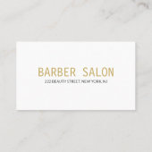 ミニマシンプルリストモダン理容師店 名刺 (裏面)