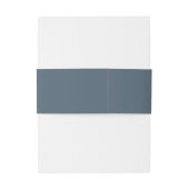 ミニマシンプルリストモノグラム海軍の結婚ベリーバンド 招待状ベリーバンド (裏面例)