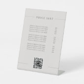 ミニマシンプルリスト価格リストエレガントペデスタル記号 台座サイン (正面)