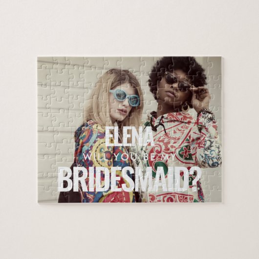 ミニマシンプルリスト写真私の花嫁のメイド ジグソーパズル (横)