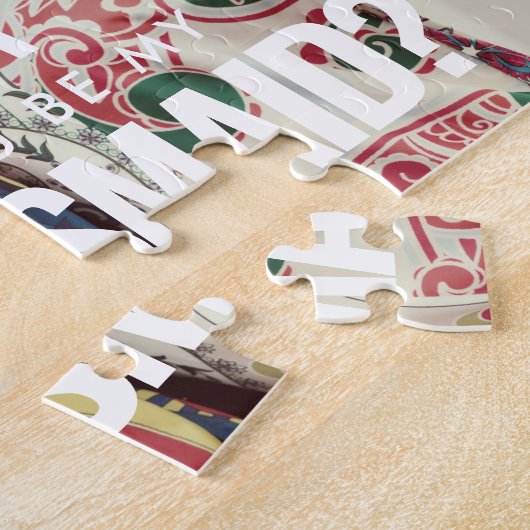 ミニマシンプルリスト写真私の花嫁のメイド ジグソーパズル (側面)