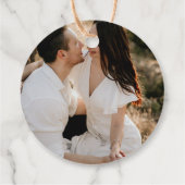 ミニマシンプルリスト写真結婚をお願い フェイバータグ (裏面)