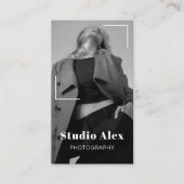 ミニマシンプルリスト写真 |フルフォト 名刺 (正面)