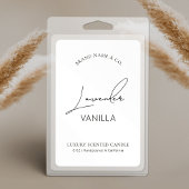 ミニマシンプルリスト包装縦型キャンドルラベル フードラベル