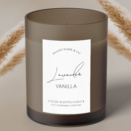 ミニマシンプルリスト包装縦型キャンドルラベル フードラベル