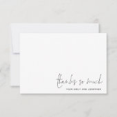 ミニマシンプルリスト名ス結婚クリプト ノートカード (正面)