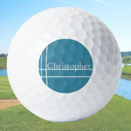 ミニマシンプルリスト名前をカスタムする海ブルー ゴルフボール