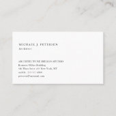 ミニマシンプルリスト基本プロフェッショナルテンプレート 名刺 (正面)