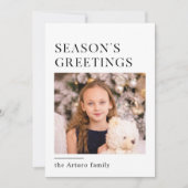 ミニマシンプルリスト季節のごあいさつカード シーズンカード (正面)