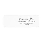 ミニマシンプルリスト差出人住所ラベル ラベル (正面)