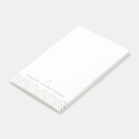 ミニマシンプルリスト幾何学パターン(の模様が)ある建築家 ポストイット (アングル)