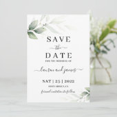 ミニマシンプルリスト日付の招待を保存 招待状 (スタンド正面)