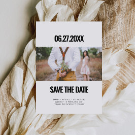 ミニマシンプルリスト日付写真を保存 招待状