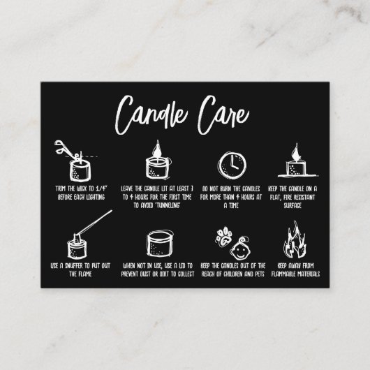 ミニマシンプルリスト気にCandleがロゴを追加 エンクロージャーカード (正面)