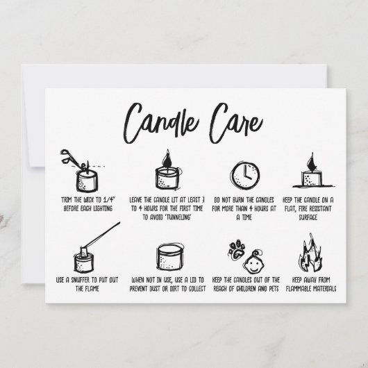 ミニマシンプルリスト気にCandleがロゴを追加 サンキューカード (正面)