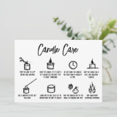 ミニマシンプルリスト気にCandleがロゴを追加 サンキューカード (スタンド正面)