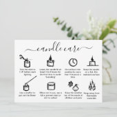 ミニマシンプルリスト気にCandleがロゴを追加 サンキューカード (スタンド正面)