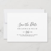 ミニマシンプルリスト水平結婚値 セーブザデート (正面)