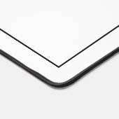 ミニマシンプルリスト白黒モノグラモダンム デスクマット (コーナー)