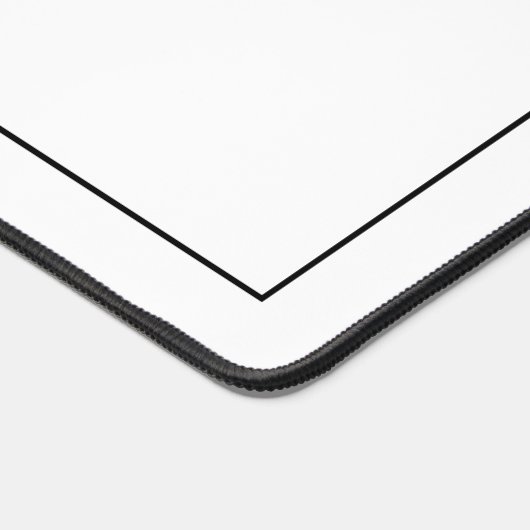 ミニマシンプルリスト白黒モノグラモダンム デスクマット (コーナー)