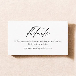 ミニマシンプルリスト白黒結婚の詳細 名刺