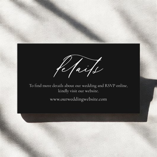 ミニマシンプルリスト白黒結婚の詳細 名刺