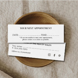 ミニマシンプルリスト白黒美しいサロン