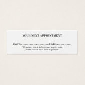 ミニマシンプルリスト白黒美しいサロン (正面)