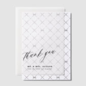 ミニマシンプルリスト結婚の感謝していスクリプトのオーバーレイ ベラム紙招待状 (オフセット (招待状))
