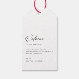 ミニマシンプルリスト結婚の歓迎抱き枕バスケット ギフトタグ