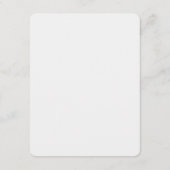 ミニマシンプルリスト結婚の詳細カード エンクロージャーカード (裏面)