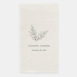 ミニマシンプルリスト結婚リーフ