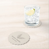 ミニマシンプルリスト結婚リーフ ペーパーコースター (インサイチュ)