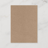 ミニマシンプルリスト結婚KraftのウェブサイトQR エンクロージャーカード (裏面)