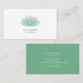 ミニマシンプルリスト緑花の名刺 名刺 (正面/裏面)