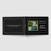 ミニマシンプルリスト葬儀記念 ゲストブック (全面)