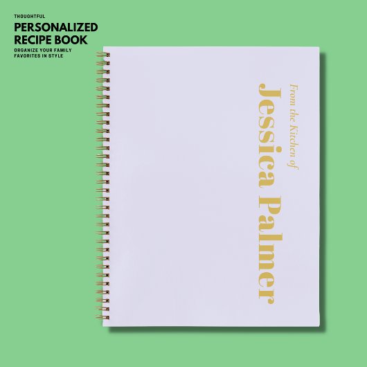 ミニマシンプルリスト薄紫金ゴールドレシピ仕訳帳 ノートブック