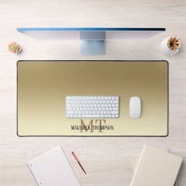 ミニマシンプルリスト金ゴールド デスクマット