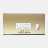 ミニマシンプルリスト金ゴールド デスクマット (キーボード&マウス)