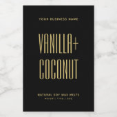 ミニマシンプルリスト黒大豆ワックス溶解ラベル フードラベル (シングルラベル)